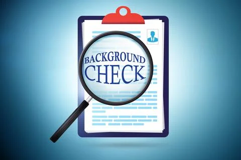 Concept of background security check Stock Photos