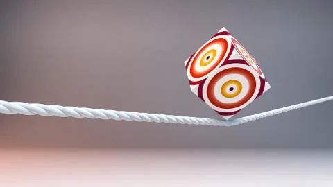 Concept of balance and stability Stock Illustration