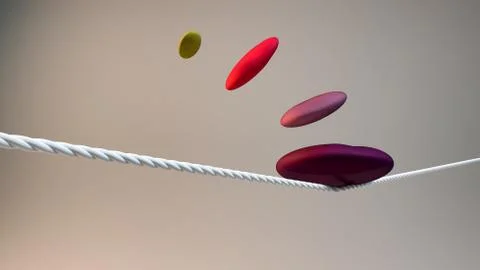 Concept of balance and stability Stock Illustration