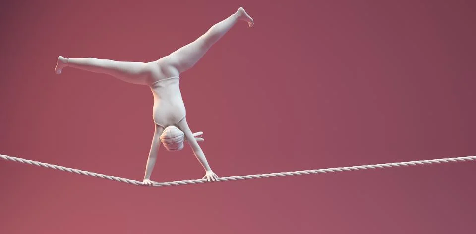 Concept of balance and stability Stock Illustration
