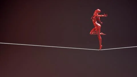 Concept of balance and stability Stock Illustration