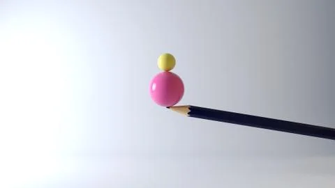 Concept of balance and stability Stock Illustration