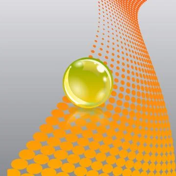 Concept with ball Illustrazione stock