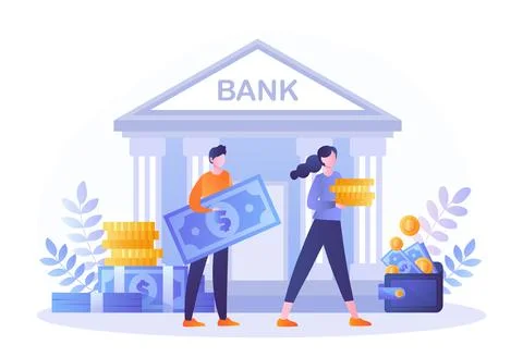 Concept of bank Illustrazione stock