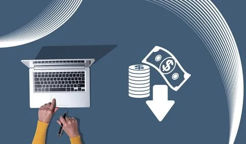 Concept of bankruptcy Stock Photos