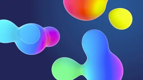 Concept of Beautiful Fx Organic View Cgi Animations Mixing Colourful Backdrop Stock Footage 105388726