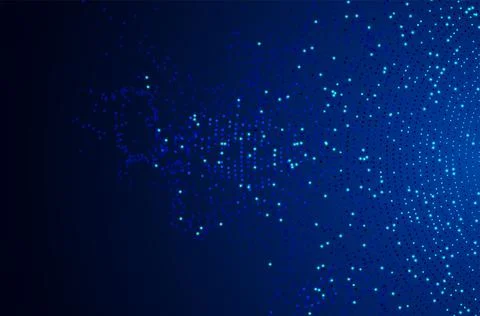 Concept of big data or digital transformation Illustrazione stock
