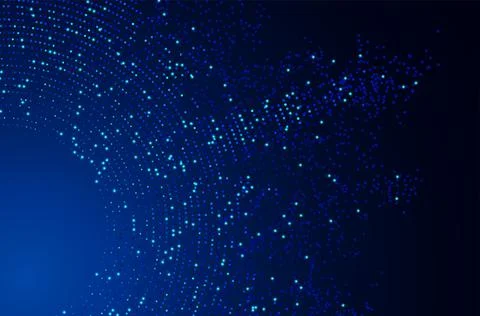Concept of big data or digital transformation Illustrazione stock