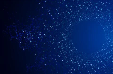 Concept of big data or digital transformation Stock Illustration