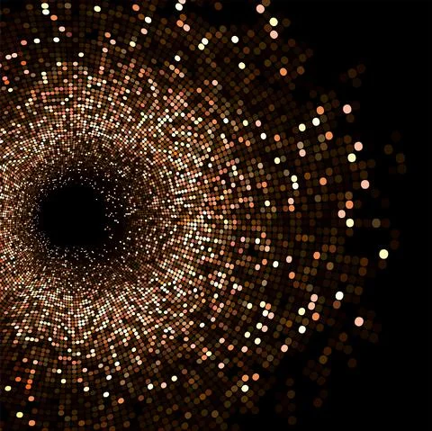 Concept of big data or digital transformation Illustrazione stock