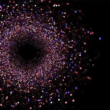 Concept of big data or digital transformation Illustrazione stock