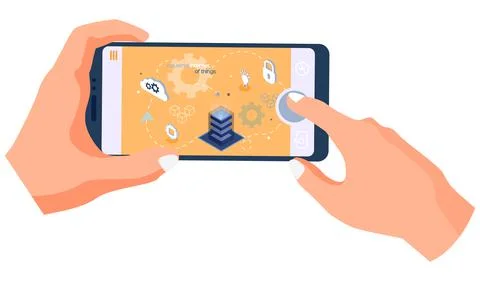 Concept of big data processing energy station of future server room rack data Stock Illustration