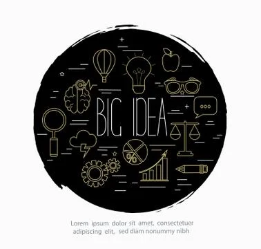 Concept of big idea Illustrazione stock