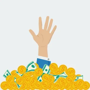 Concept of big money Stock Illustration