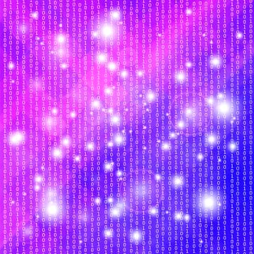 Concept Binary Code Numbers. Stock Illustration