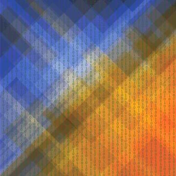 Concept Binary Code Numbers. イラスト素材