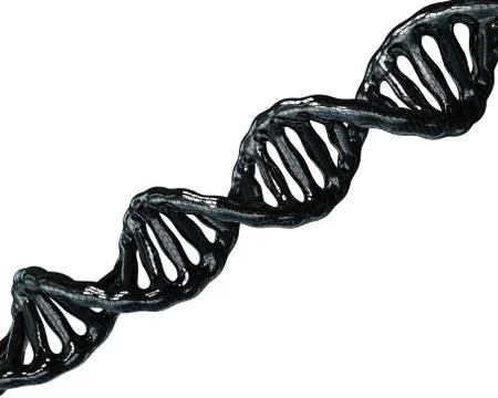 Concept of biochemistry with dna molecule on blue background Stock Illustration
