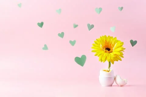 The concept of the birth of spring. Valentine's Stock Photos