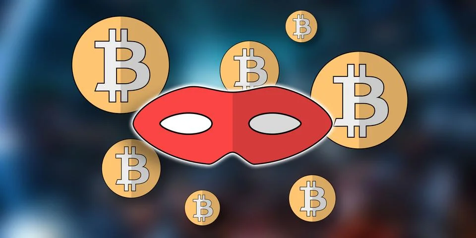 Concept of bitcoin hacking Stock Illustration