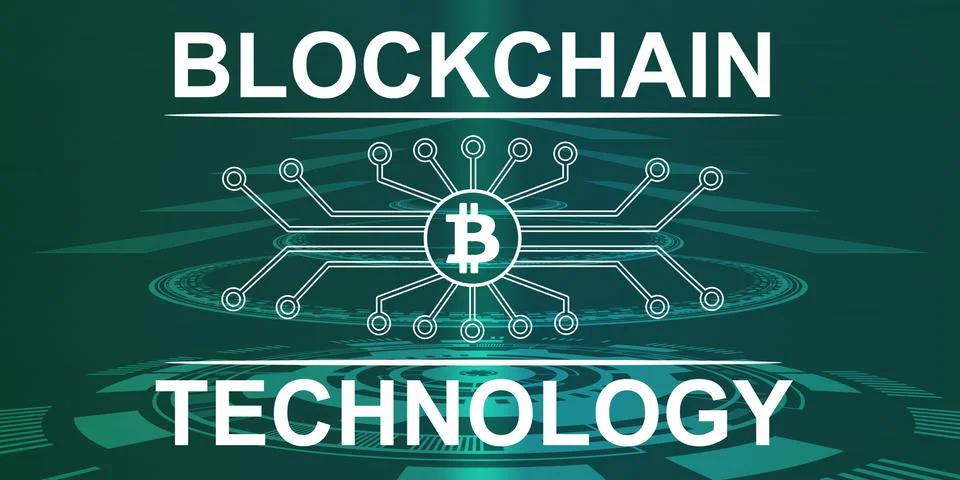 Concept of blockchain technology Stock-Illustration