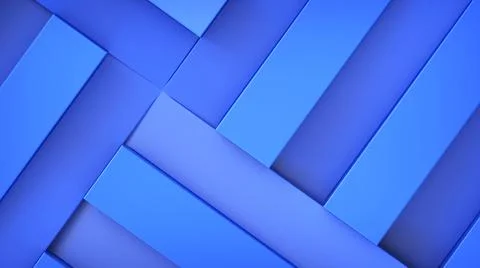 Concept blue design rectangular frames 3d illustration renderings Stock Illustration