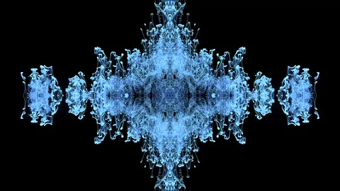 The concept of a blue endless web of events Stock Footage 318068865