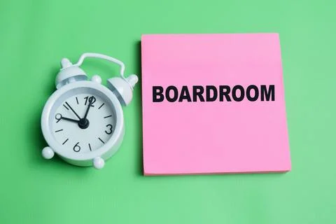 Concept of boardroom write on sticky notes isolated on table. Stock Photos
