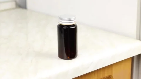 Concept boost immune system, medicine and tablets, dietary supplements. Video stock 153086073