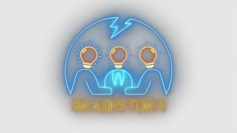 Concept for brainstorming. Able use graphic isolated on transparent background. Stock Footage 276488560
