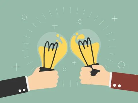 Concept of Brainstorming Stock Illustration