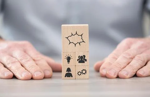 Concept of brainstorming Stock-Fotos