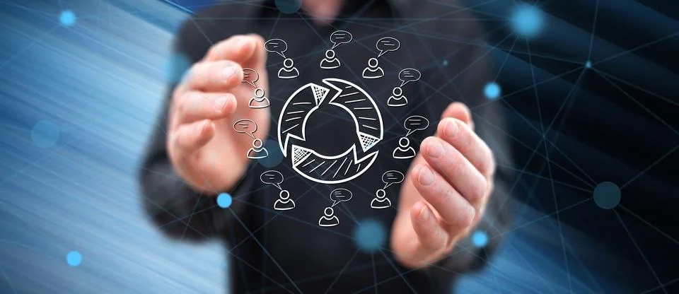 Concept of brainstorming Stock Photos