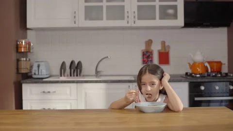The concept of breakfast in the kitchen.Slow motion video. Stock Footage 148967503