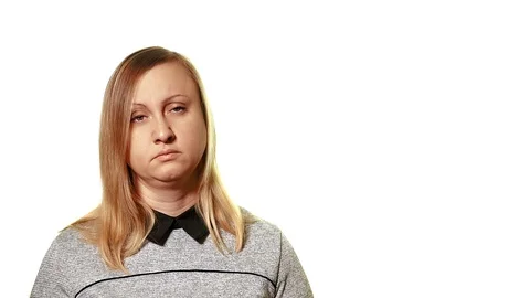 The concept of a broken gadget. Tired upset woman shows a broken smartphone 스톡 동영상 103561240