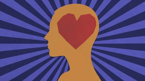 Concept Of Broken Love / Sadness Stop Motion Animation Stock Footage 120874146