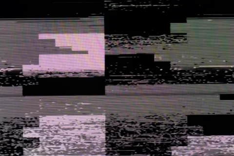 The concept of a broken TV background wave. Stock Photos