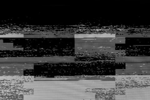 The concept of a broken TV background wave. Stock Photos