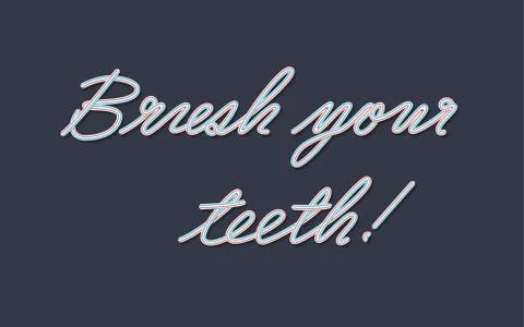 Concept brush your teeth in toothpaste Stock Illustration