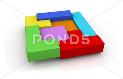 Concept of building and problem solving Stock Illustration