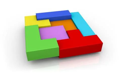 Concept of building and problem solving Illustrazione stock