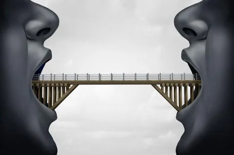 Concept of Building Bridges Stock Illustration
