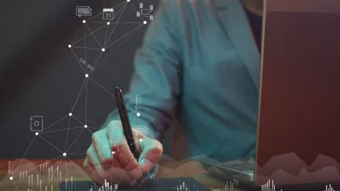 The concept of building a financial system based on literacy and savings. Cg Stock Footage 279072950