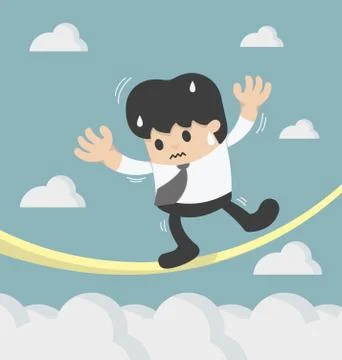 Concept of a business danger 스톡 일러스트