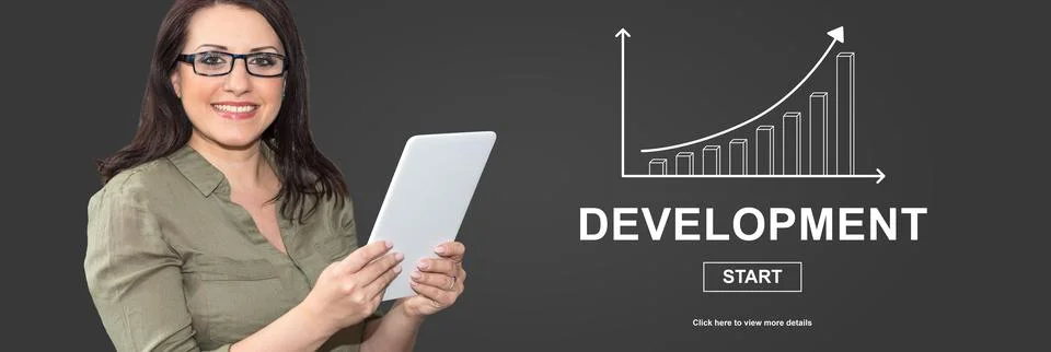 Concept of business development Stock Photos