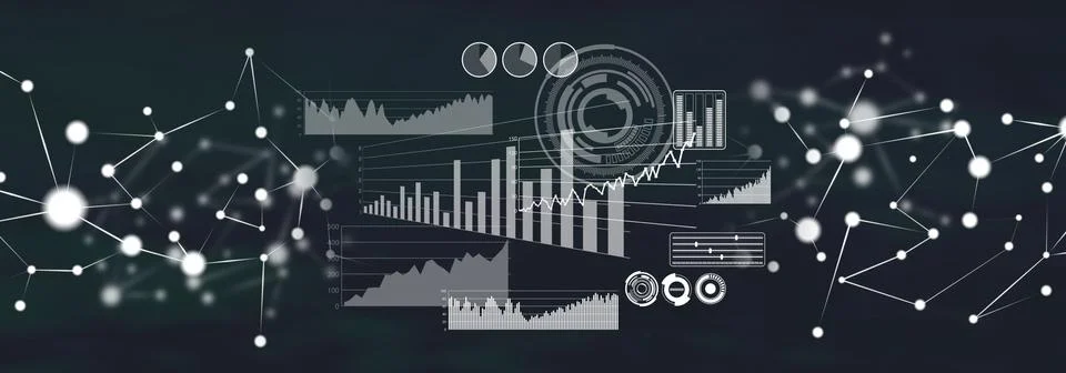Concept of business digital interface 스톡 일러스트