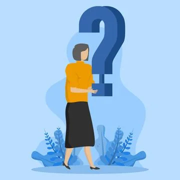 Concept In business question Stock Illustration