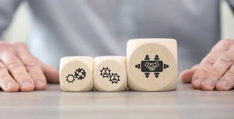Concept of business relationship Stock Photos