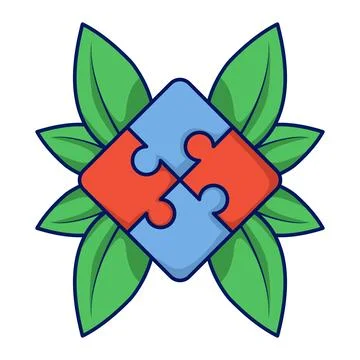 Concept Business solution, problem solving. puzzle game. Stock Illustration