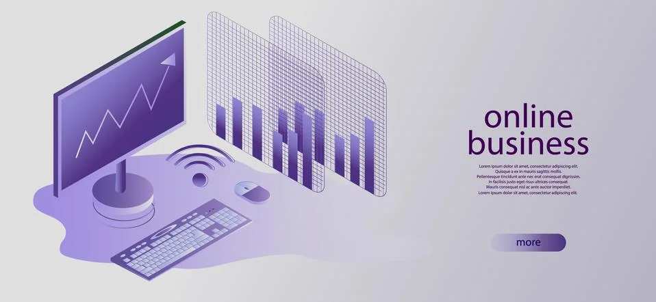 Concept business strategy. Analysis data and Investment. Busines Stock Illustration
