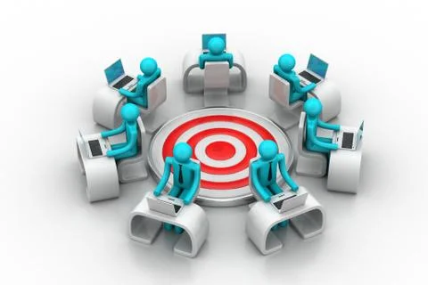 Concept of business target Free Stock Illustration